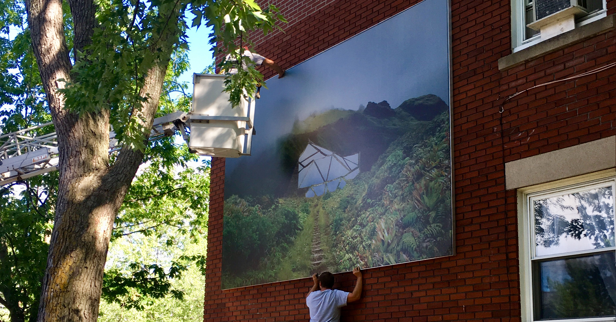 Installation of new works in the Open Air Museum